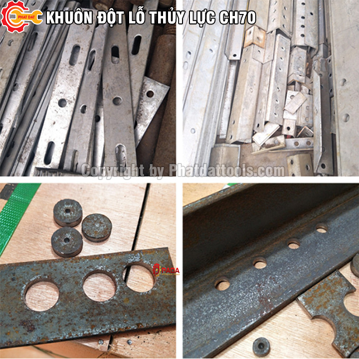 Khuôn đột lỗ cho máy đột lỗ thủy lực CH 70