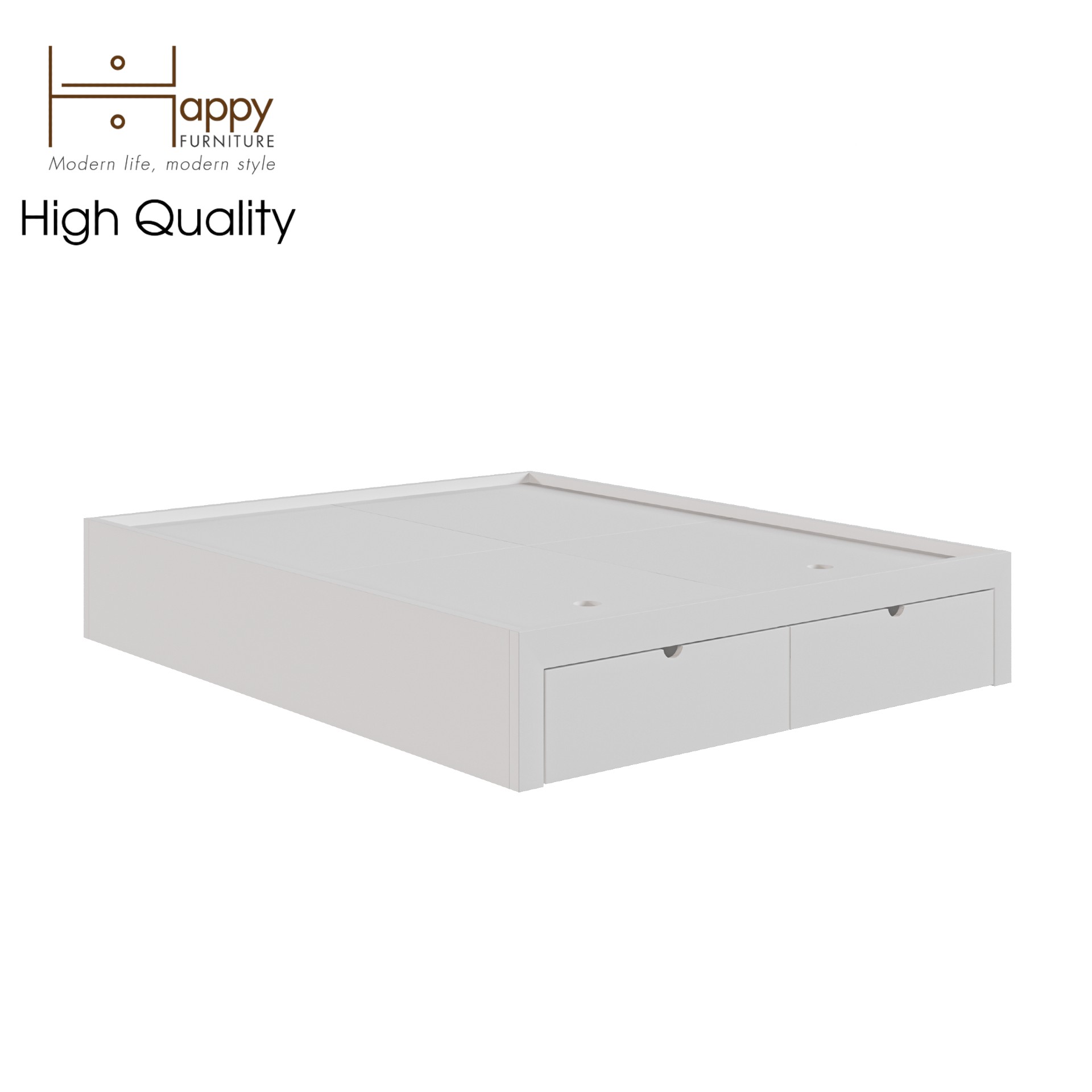 [Happy Home Furniture] CIRCLE, Giường ngủ 2 ngăn kéo 207cm x 35cm , GNG_085,GNG_086,GNG_087,GNG_088