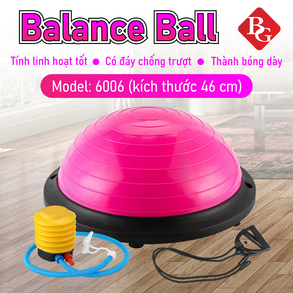 BG Bóng tập thăng bằng BALANCE BALL YOGA/GYM cao cấp BLUE (hàng nhập khẩu)