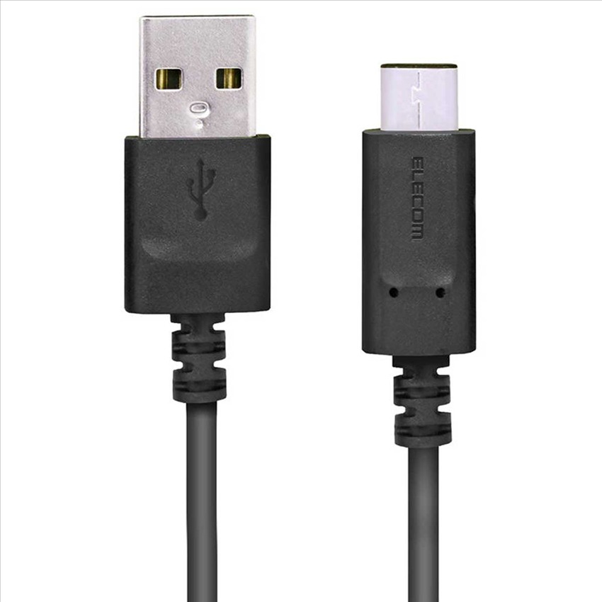 Dây cáp USB chuẩn C (A - C) 1.0m ELECOM MPA-AC10N - Hàng chính hãng