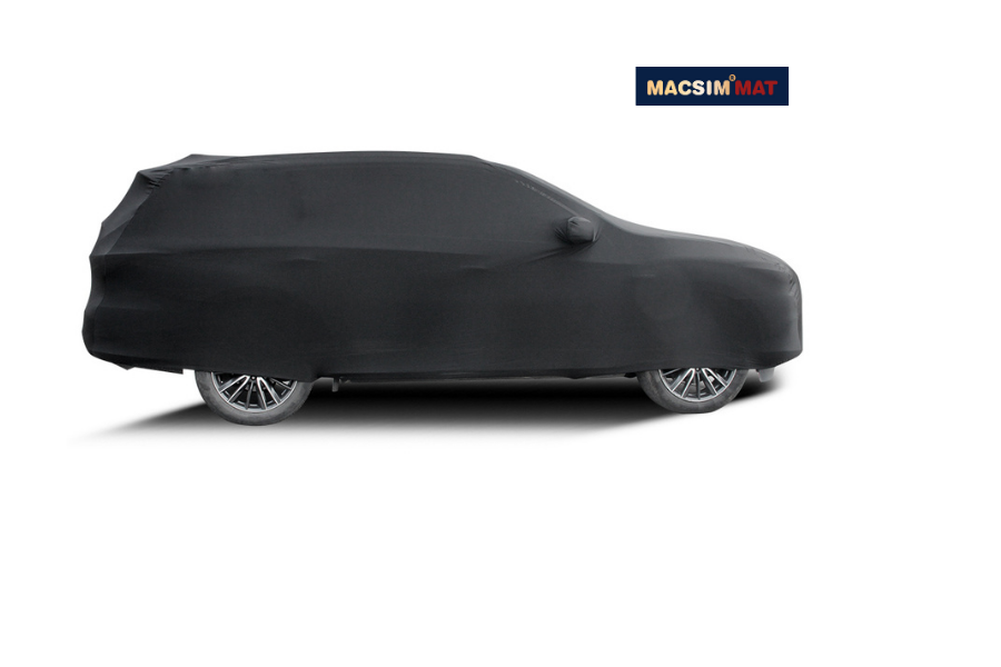 Bạt phủ ô tô Mercedes GLC nhãn hiệu Macsim sử dụng trong nhà chất liệu vải thun - màu đen