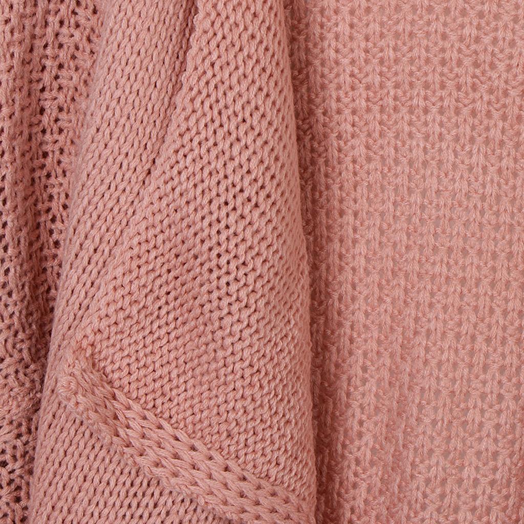 Womens Solid Cardigan Slouchy Loose Sweater Batwing Long Sleeve Chunky Knitted Front Open Outwear