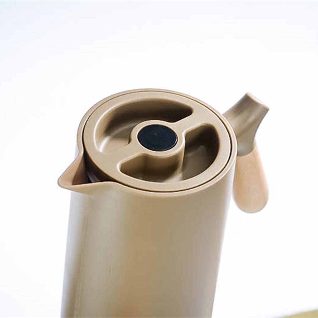 2 Pieces Large Capacity Thermal Double Walled Kettle Household Pot Glass 1L