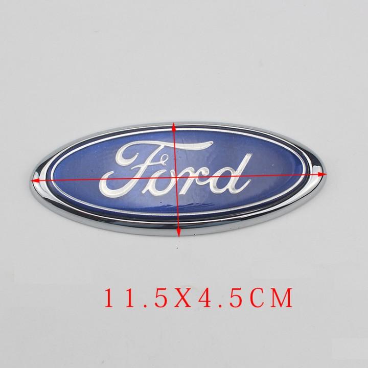 Logo biểu tượng trước và sau xe ô tô Ford Kích thước 11.5*4.5cm: Mã KLJ115