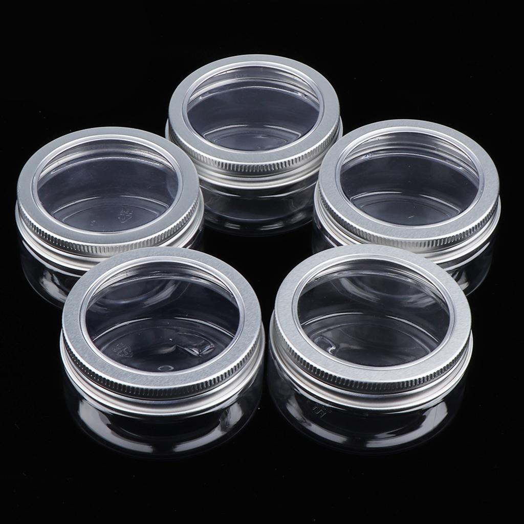 10x Cosmetic Jar Storage Refillable Container Face Cream Mask Pot Makeup Tin