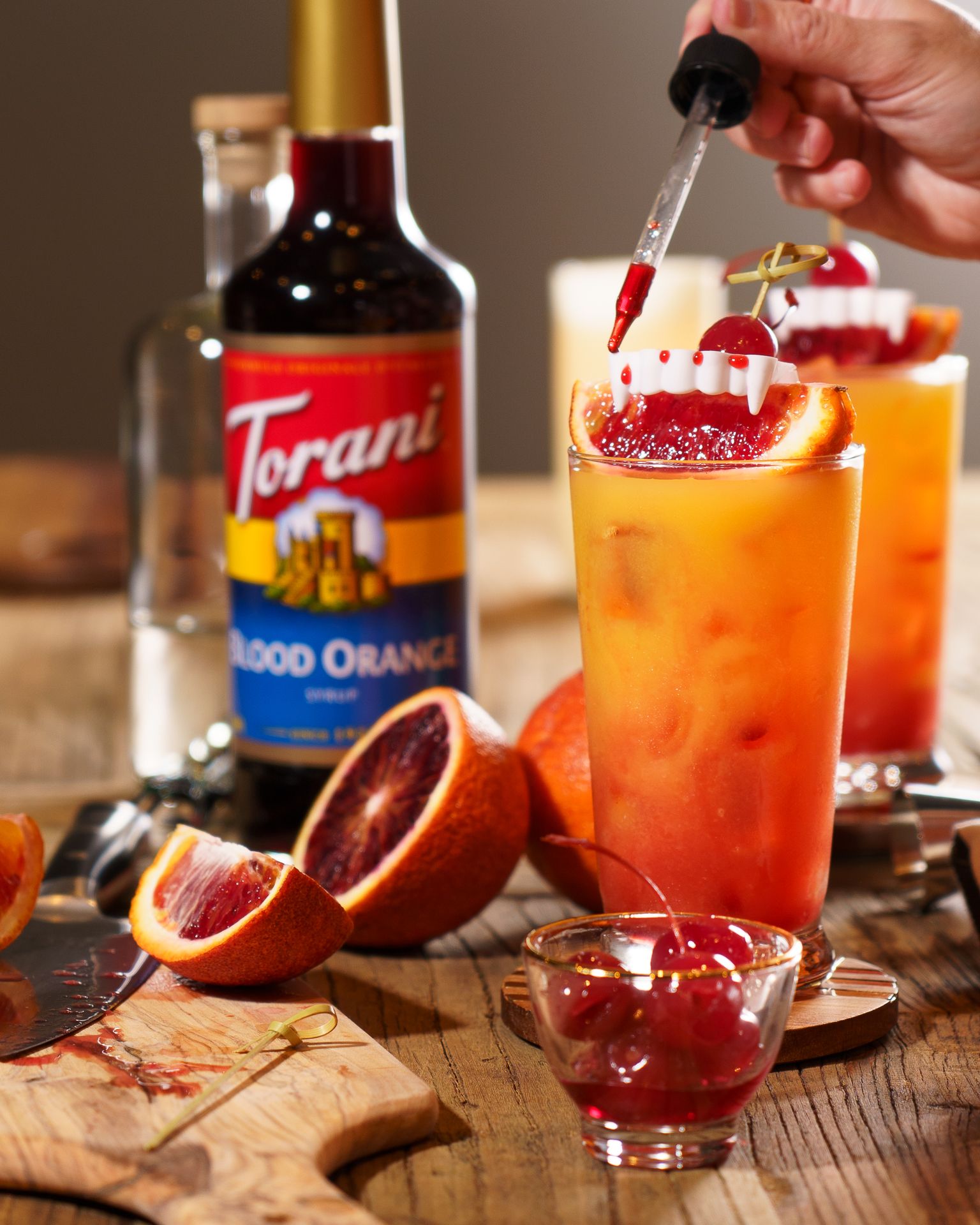 Siro Pha Chế Vị Cam Đỏ Torani Classic Blood Orange Syrup 750ml Mỹ - Hàng Chính Hãng