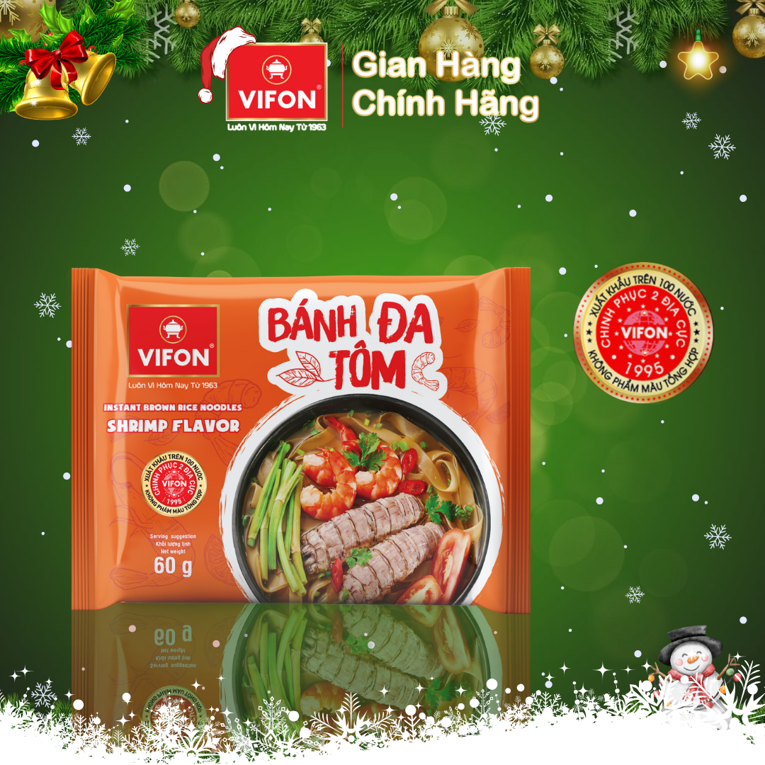 Thùng 30 Bánh Đa Tôm VIFON