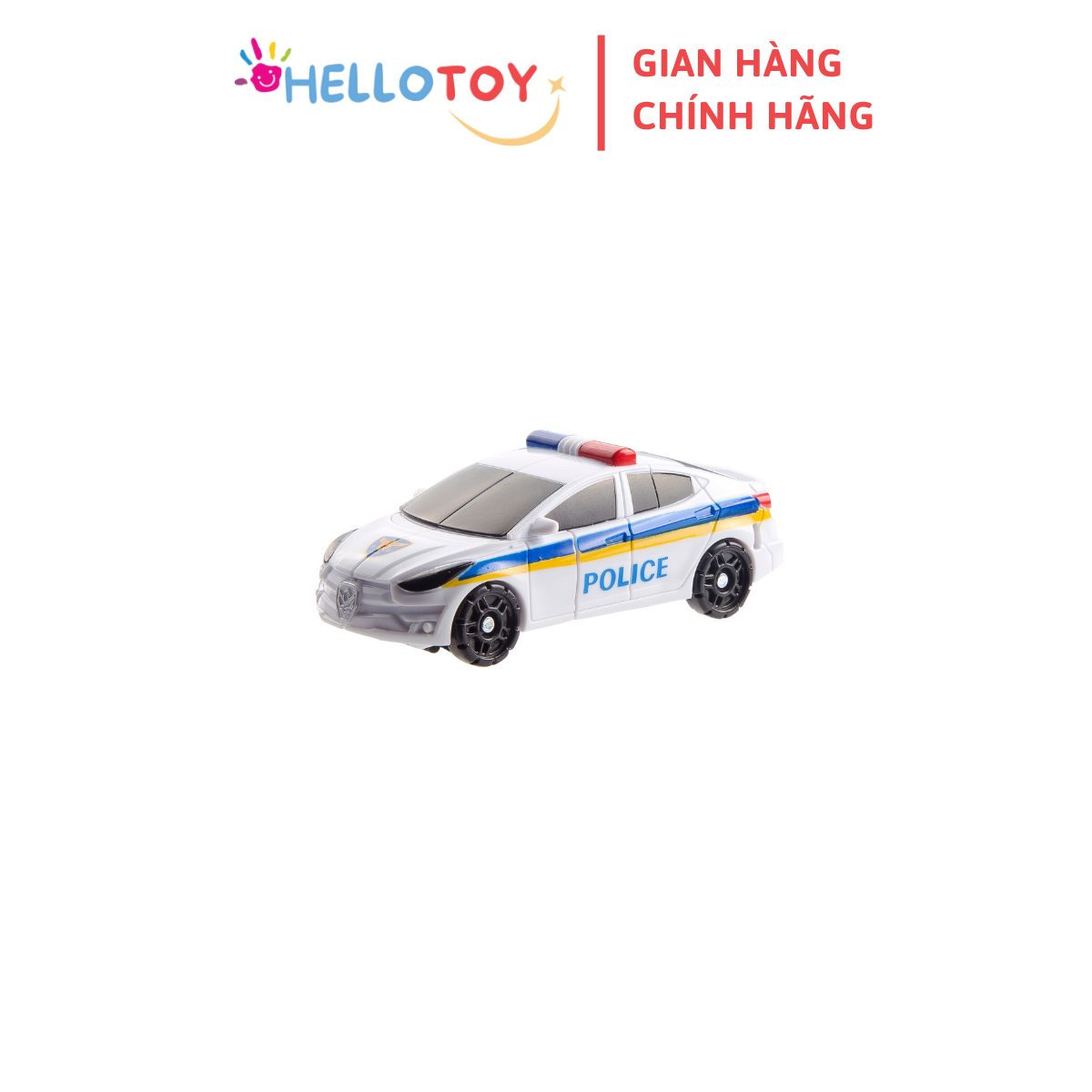 Đồ Chơi Mô Hình Lắp Ráp Xe Hơi Biến Hình HELLO CARBOT Mini Fron Police