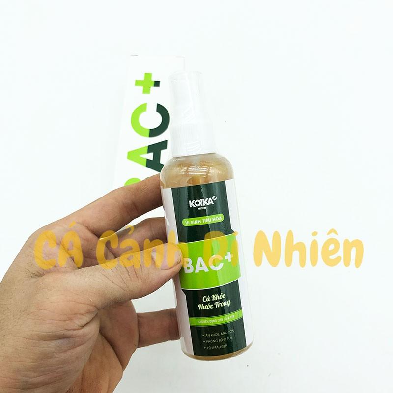 Vi sinh tiêu hóa BAC+ 100ML chuyên dùng cho cá & tép cảnh KOIKA