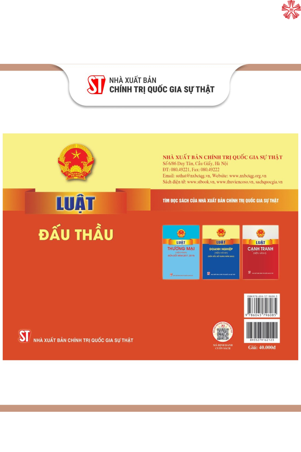 Luật đấu thầu (bản in 2024)