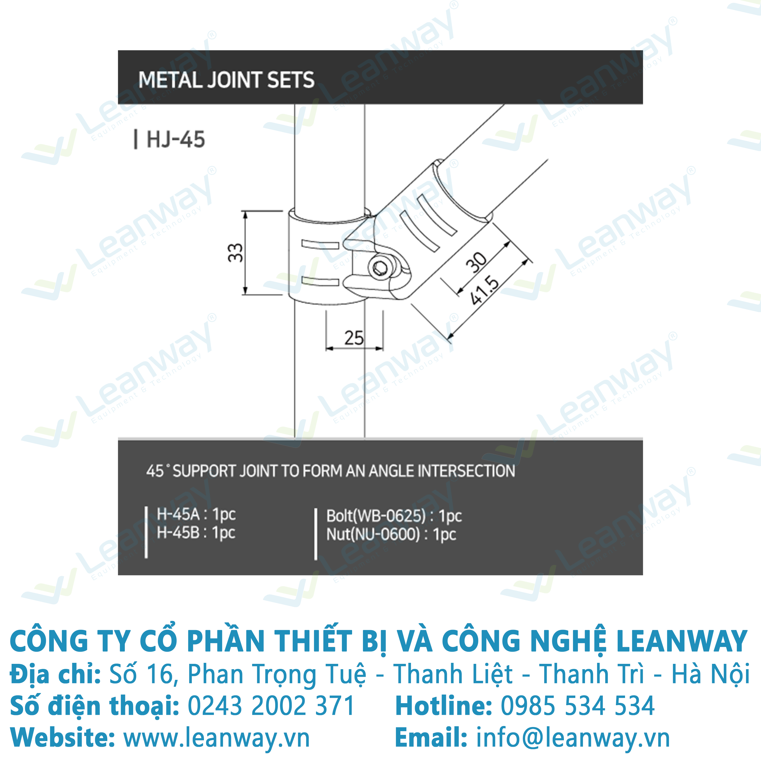 Khớp nối HJ-45_Logiform Hàn Quốc