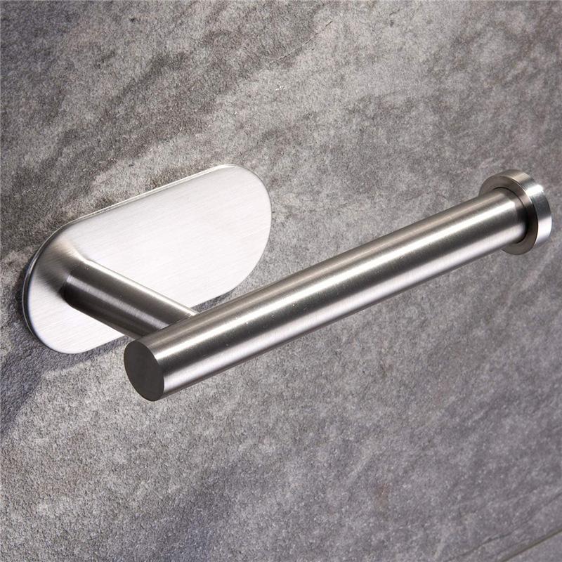 Móc Inox Treo Giấy Vệ Sinh, Cuộn Giấy Trong Toilet Cao Cấp, Giá Dán Tường Siêu Chắc, Không Khoan Tường. TakyHome 4075