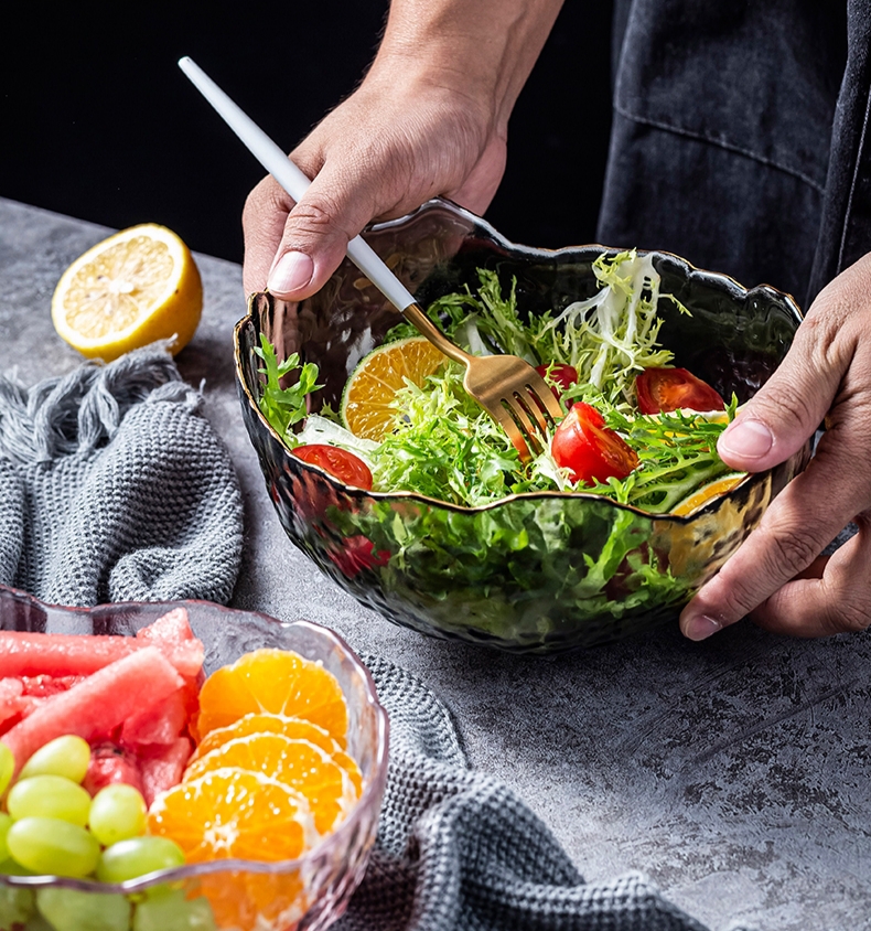 Bát thủy tinh trộn salad cao cấp