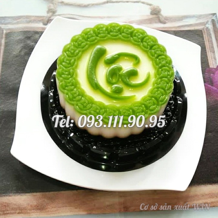 Khuôn ép xôi, làm bánh, rau câu, khuôn trung thu Phúc Lộc Thọ Tài – Loại 10 cm - Mã số 1006