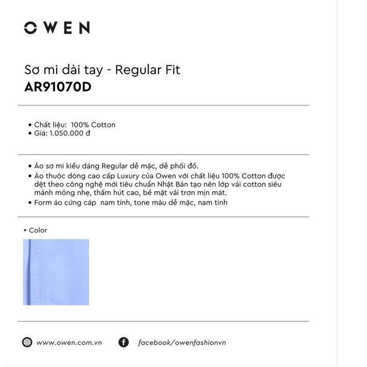 OWEN LUXURY - Áo sơ mi dài tay Owen dòng cao cấp 91070