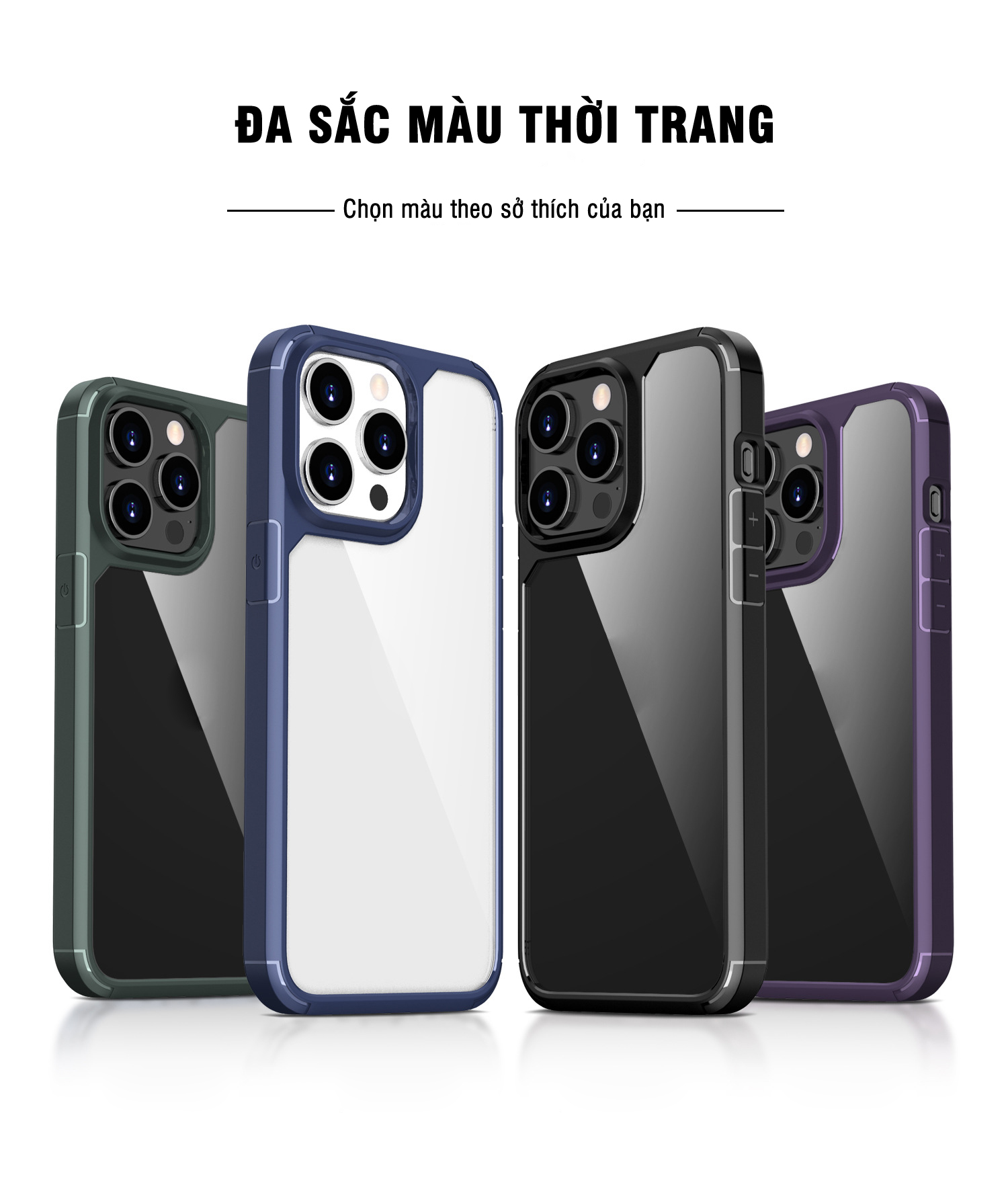 Ốp lưng chống sốc lưng trong dành cho iPhone 15 / 15 Plus / 15 Pro / 15 Pro Max - Hàng chính hãng