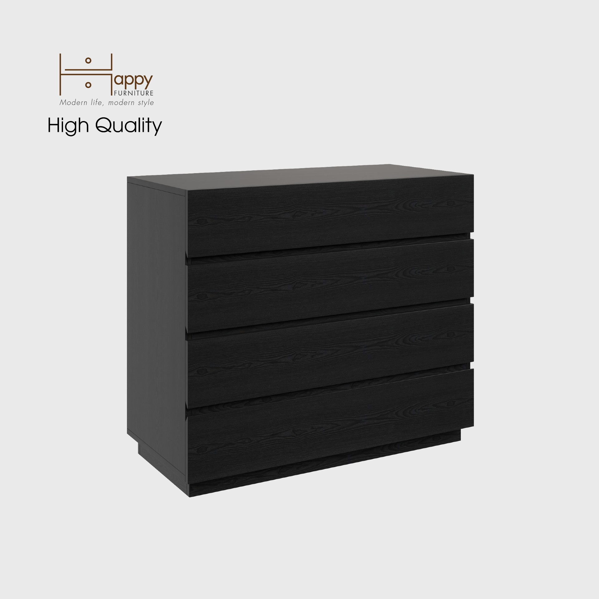 [Happy Home Furniture] MACRO, Tủ đựng đồ - 4 ngăn kéo ,  92cm x 45cm x 80cm ( DxRxC), THK_039