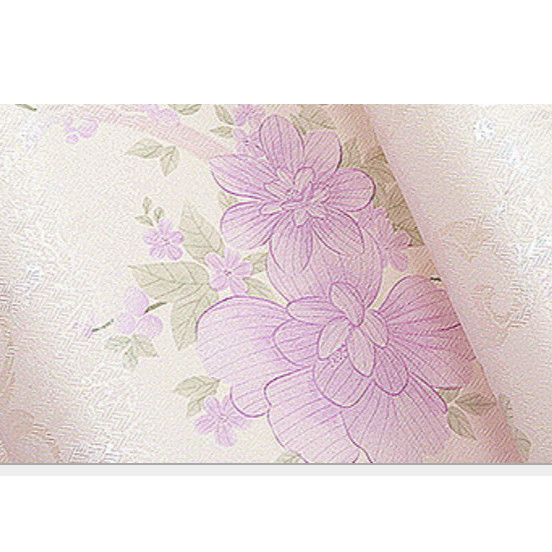 Cuộn 5m Decal Giấy Dán Tường Hai đóa hoa hồng tím (5m dài x 0.45m rộng