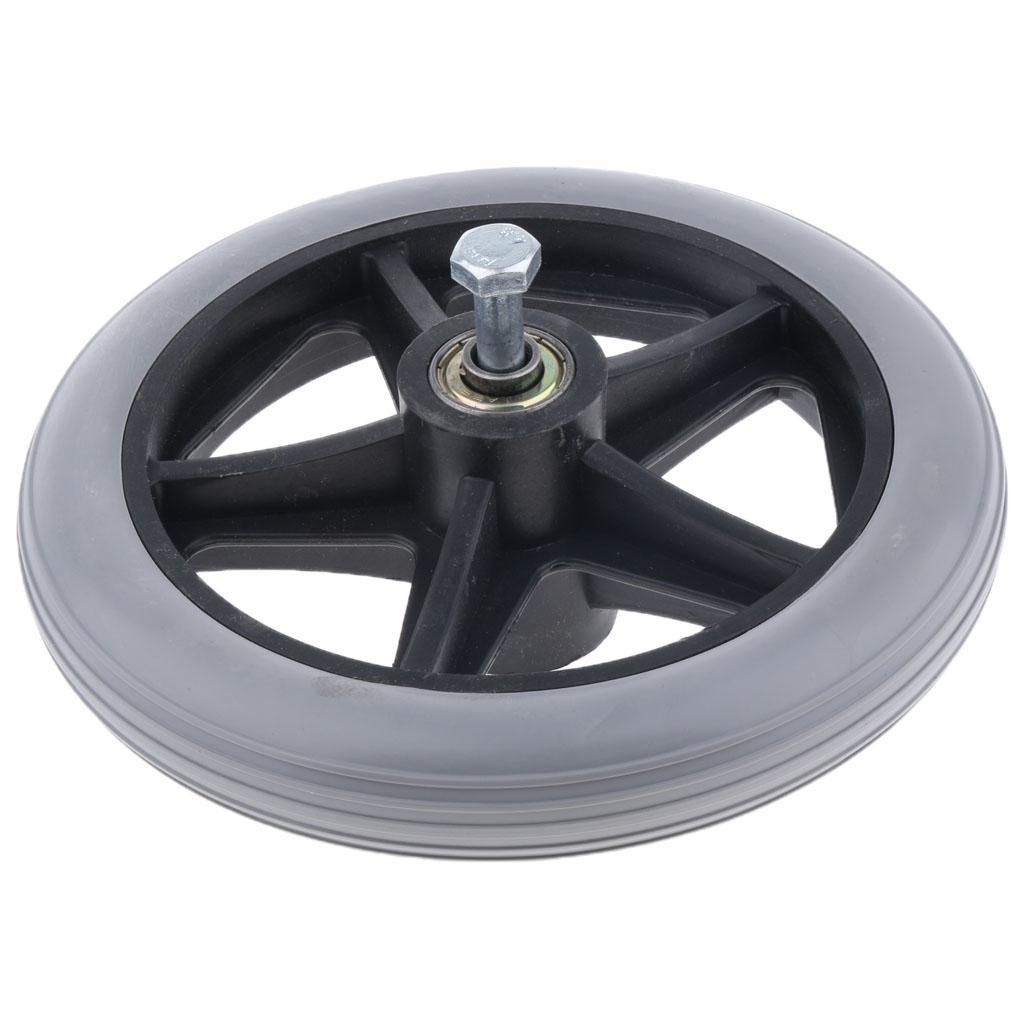 2pcs Manual Wheelchair Front Castor Wheels Replacement Part 5 Spokes 6 inch