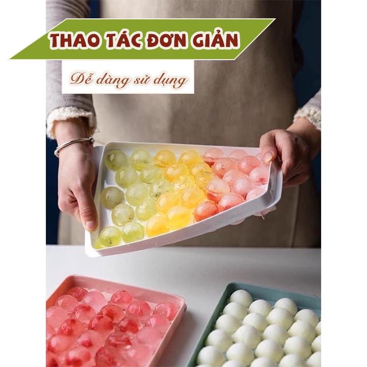 Khay đá thạch bi tròn 33 viên – Khuôn thạch hoa quả đẹp mắt Buôn Rẻ 01349