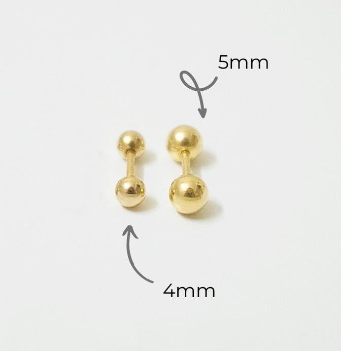Khuyên tai bi vàng 14K Hàn Quốc - Thời trang và phong cách cho các nàng - MOON Jewelry