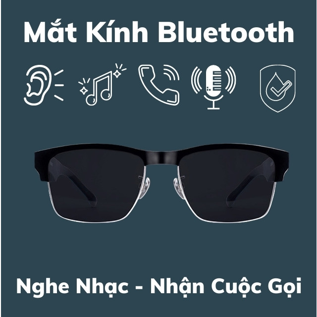 Mắt Kính Thông Minh Kiêm Tai Nghe Bluetooth 5.0 - Hàng Nhập Khẩu