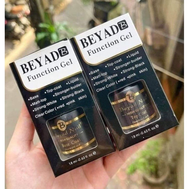 Base top Beyad cao cấp - sơn gel liên kết và top phủ rất bền và bóng 18ml