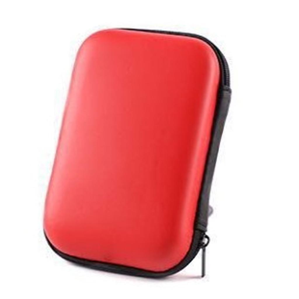 USB External HDD Hard Drive Disk Hard Case Bag Carry Pouch Case Red