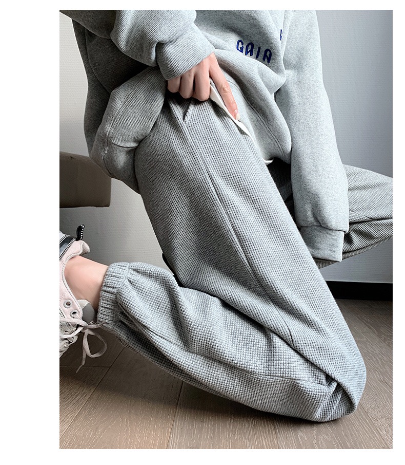 Quần boom tổ ong unisex - quần jogger bo gấu nhiều màu