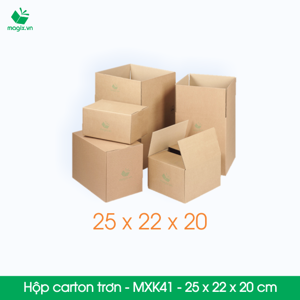 MXK41 - 25x22x20 cm - 100 Thùng hộp carton