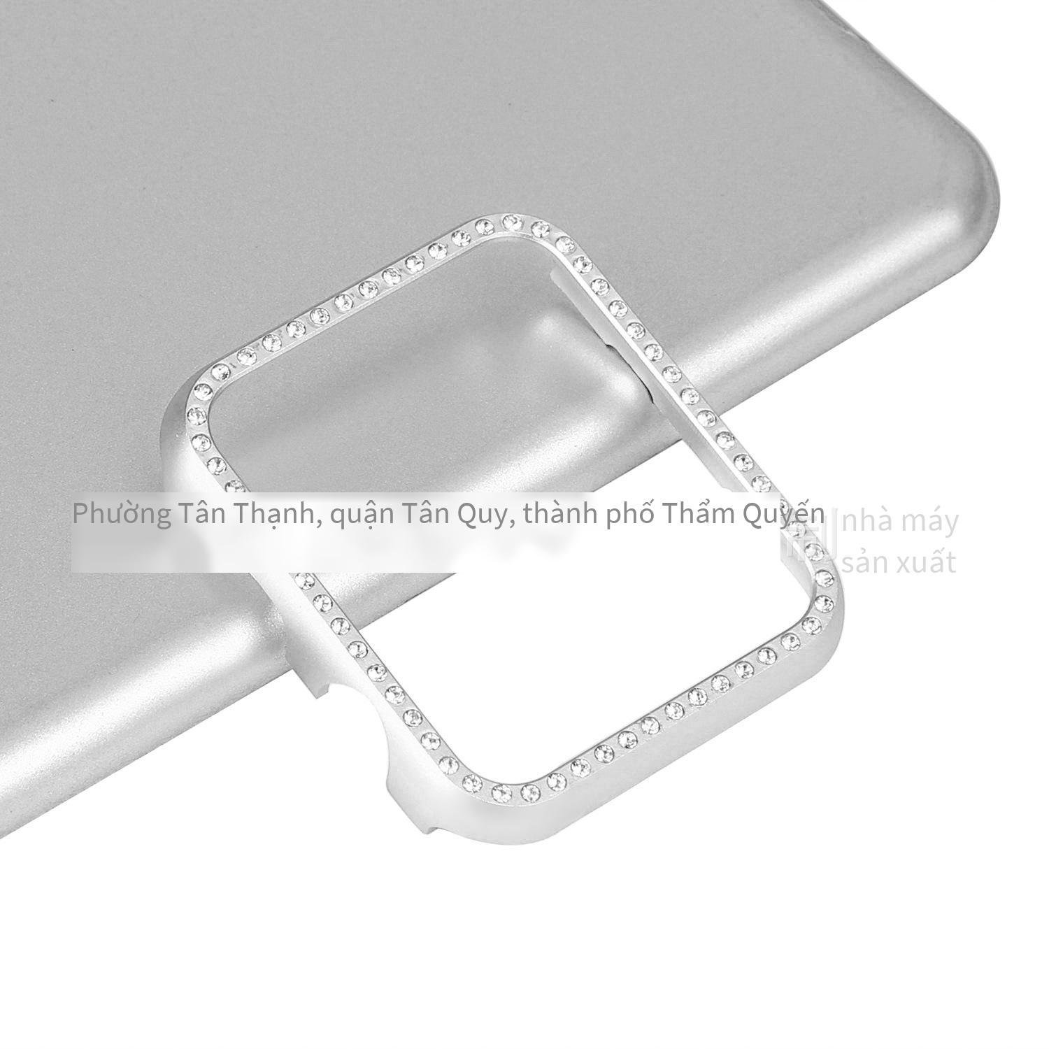 Phong cách mới nhất phù hợp với đồng hồ Apple Apple watch 234567 thế hệ SE vỏ bảo vệ khung nhôm vỏ bảo vệ đồng hồ kim cương