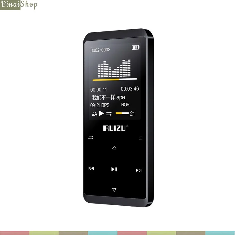 Ruizu D02 - Máy Nghe Nhạc Bluetooth HIFI Lossless - Hàng Chính Hãng