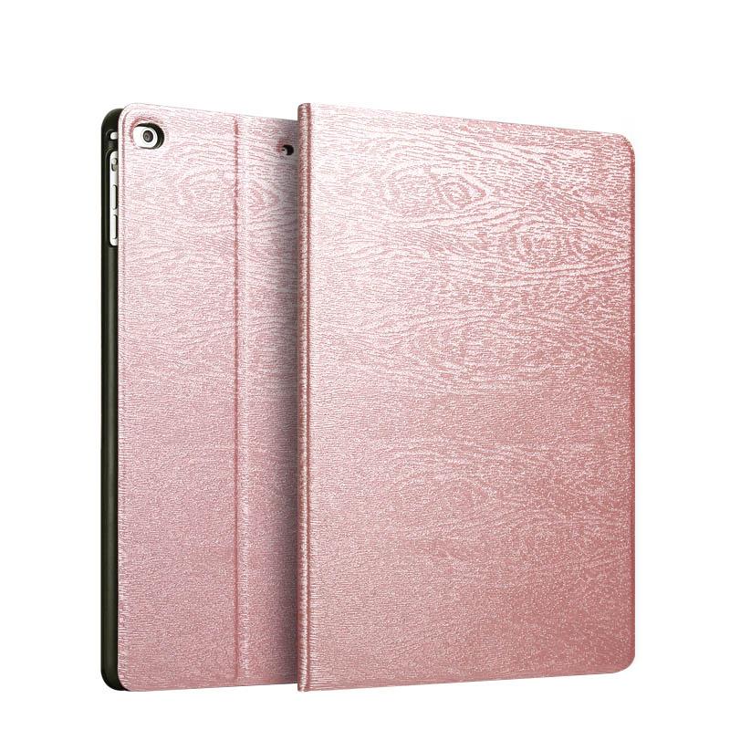 Bao da cao cấp - Smart cover dành cho iPad mini 123 thiết với kế vân gỗ lạ mắt