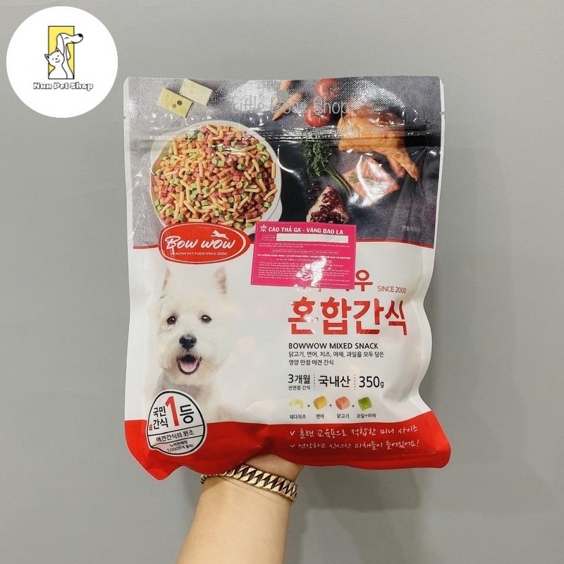 Snack rau củ hỗn hợp Bow wow cho chó mèo