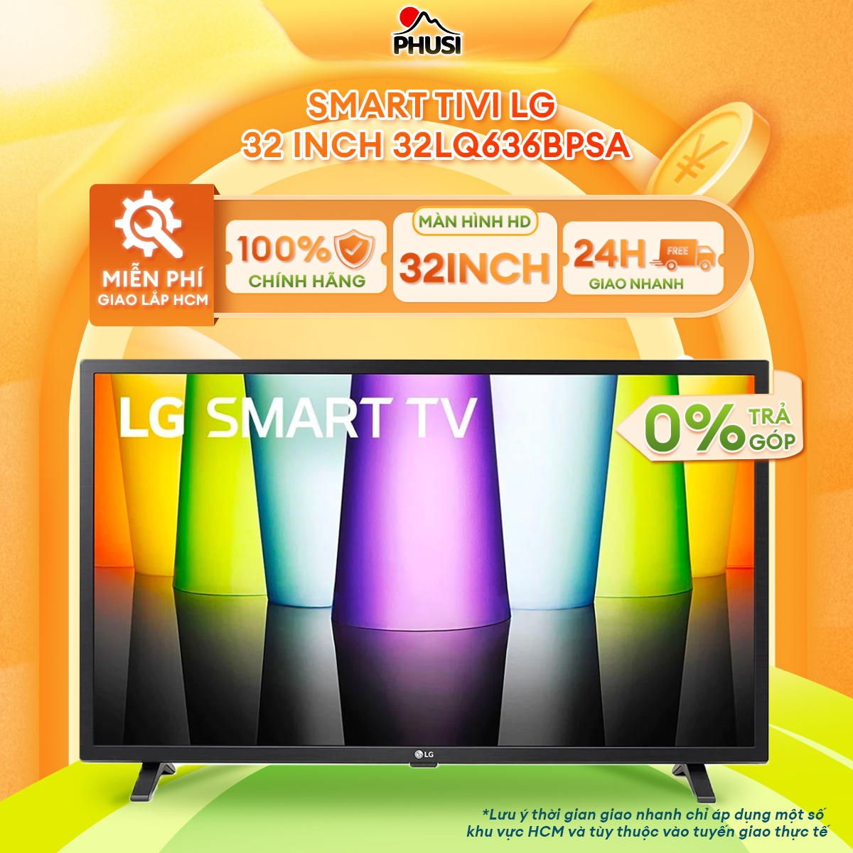 Smart Tivi LG 32 inch 32LQ636BPSA - Hàng chính hãng (chỉ giao HCM)