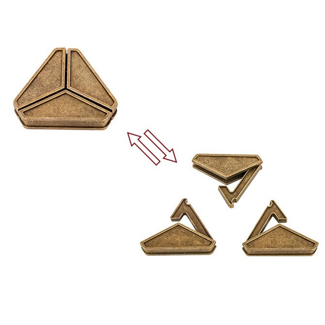 Đồ chơi trí tuệ Nhật Bản_Thử thách trí não_The Triangle Block - Hanayama Puzzle_Hack não & Xoắn não_IQ Toys_Thông minh