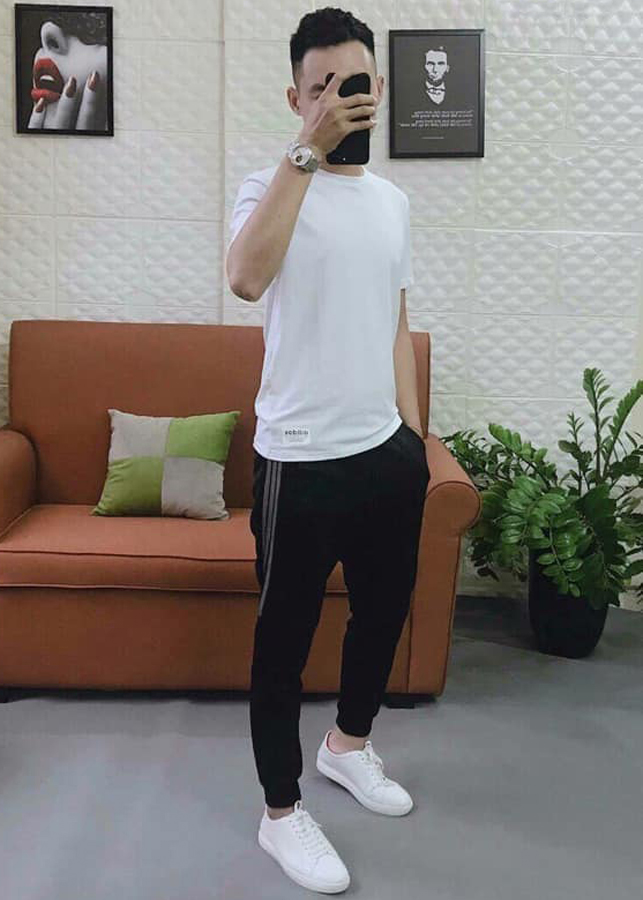 Quần Thể Thao Nam Đen Sọc Lửng SOCLUNG97