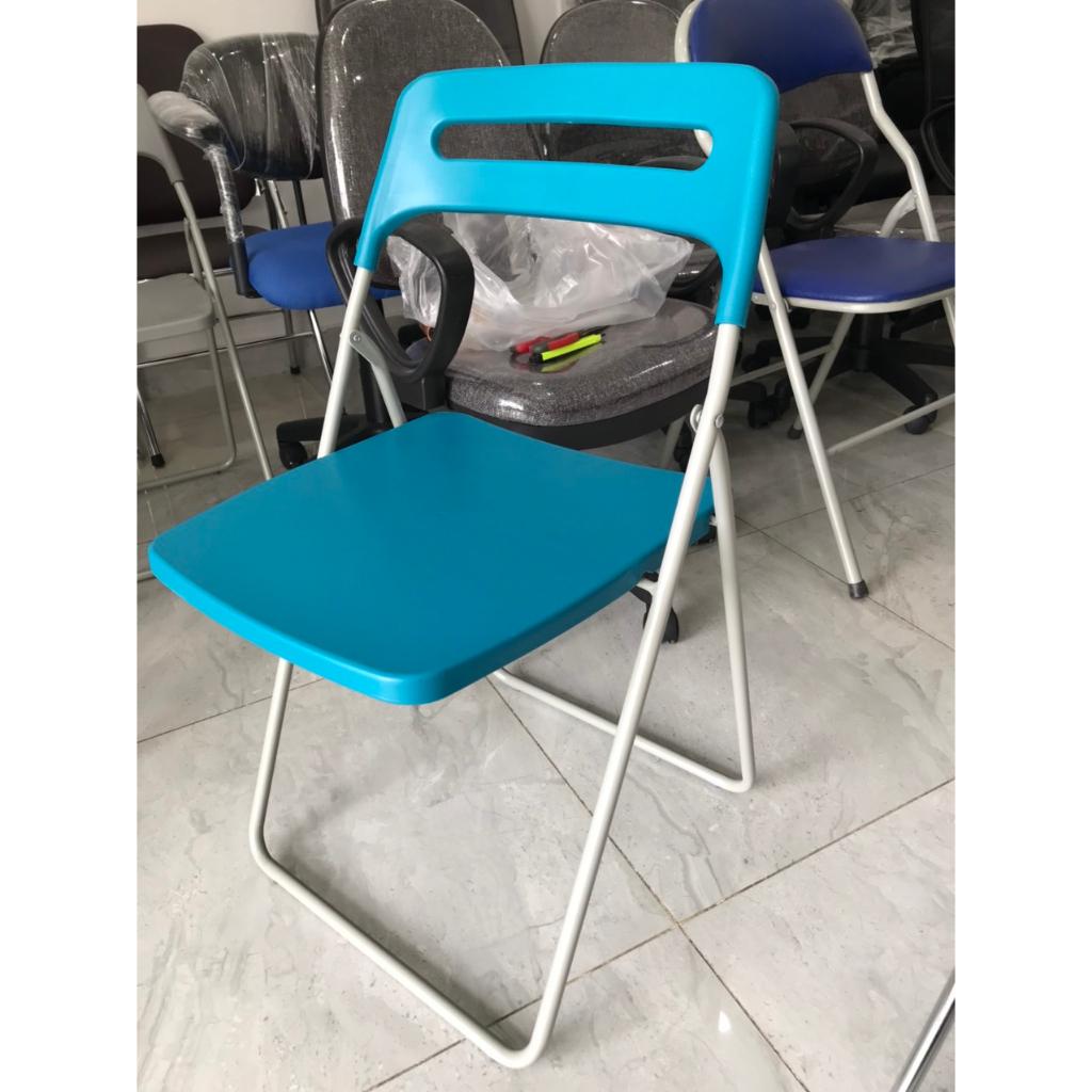 Ghế xếp gấp gọn văn phòng GG08-S khung thép sơn, mặt nhựa đúc, bảo hành 12 tháng