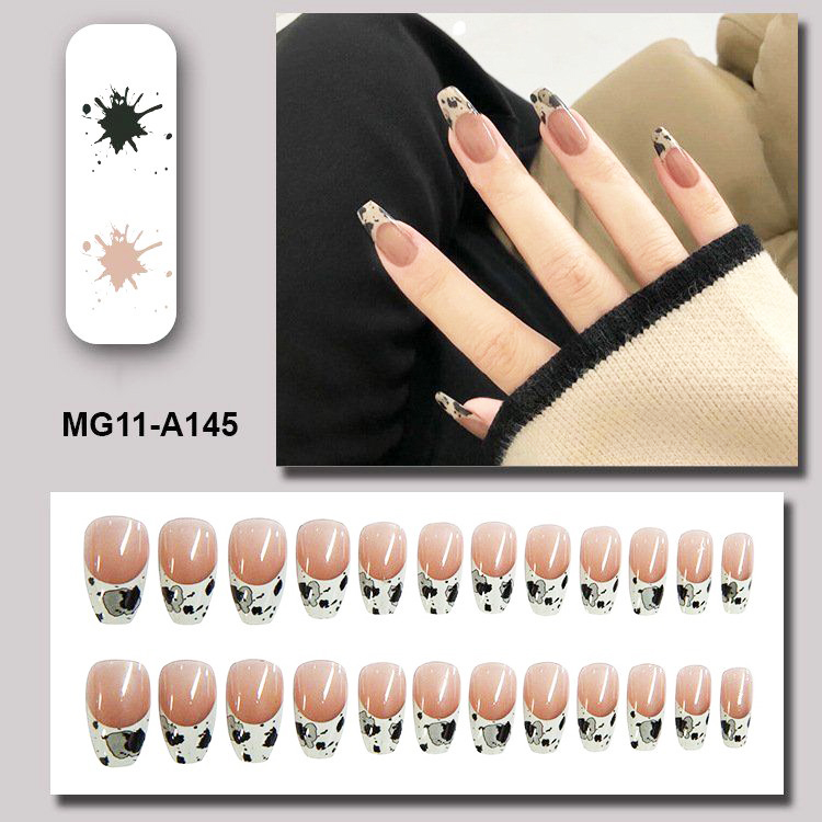 Móng tay giả, bộ nail 24 móng giả họa tiết 3D chống nước cao cấp MG11