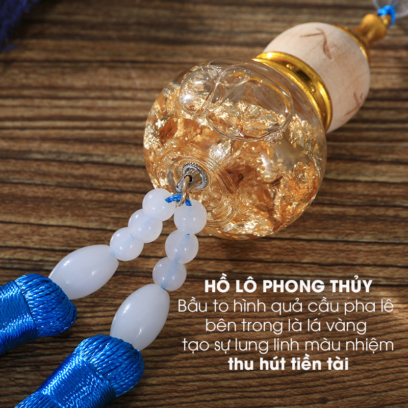 Khánh treo xe ô tô hồ lô phong thủy trang trí xe ô tô hút tài lộc - phụ kiện trang trí ô tô Tâm Luân