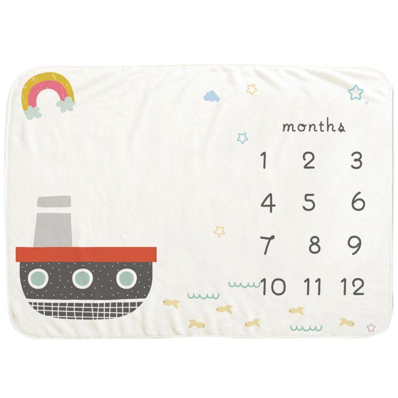 Cho Bé Hàng Tháng Ghi Tăng Trưởng Cột Mốc Chăn Sơ Sinh Đạo Cụ Chụp Ảnh Trẻ Em Hình Sáng Tạo Cầu Vồng Vải Nền Trẻ Sơ Sinh G