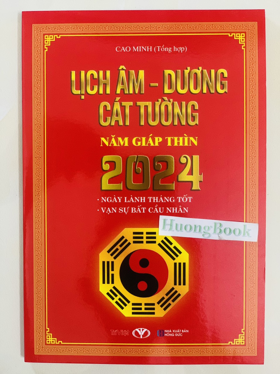 Sách - Lịch Âm - Dương Cát Tường Năm Giáp Thìn 2024 - BT