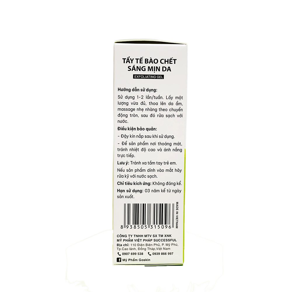 Tẩy Tế Bào Chết Sáng Mịn Da 150ml Goskin