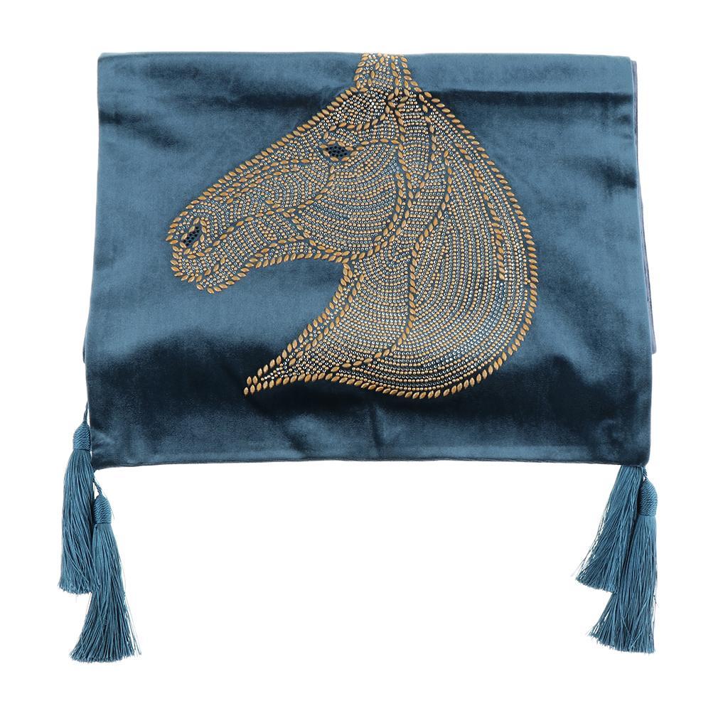 Bed Runner Decorative Bed Scarf Light Blue