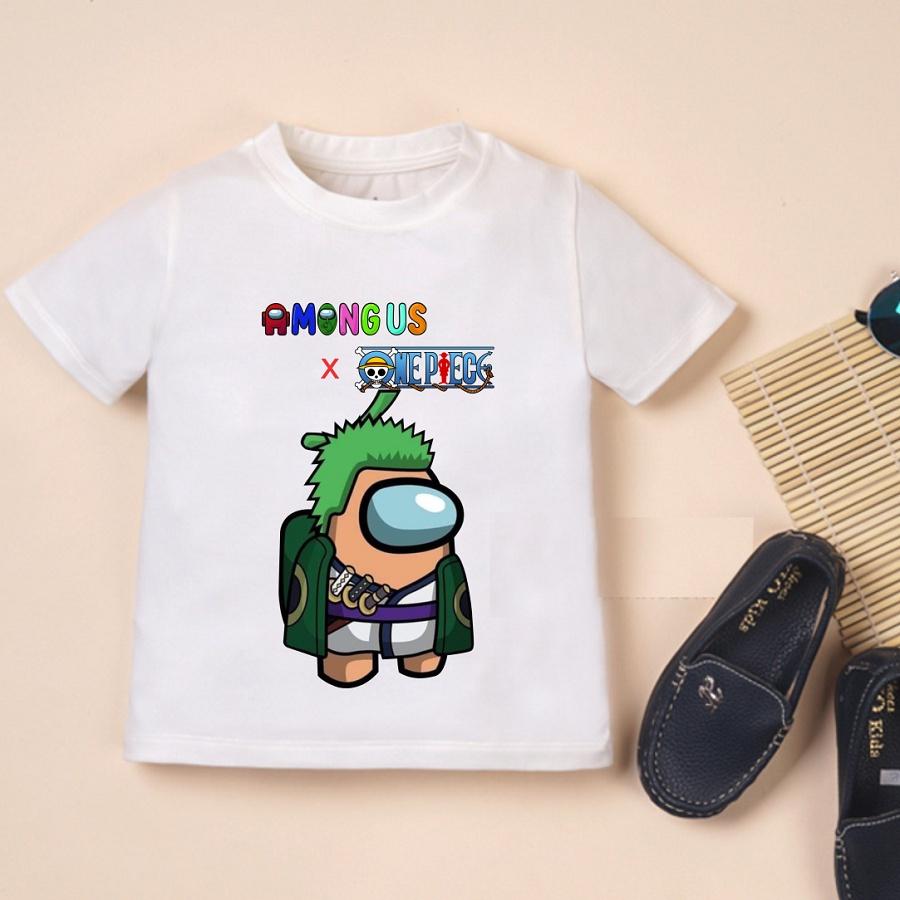 Áo thun in hình One Piece among us cho bé cực ngầu
