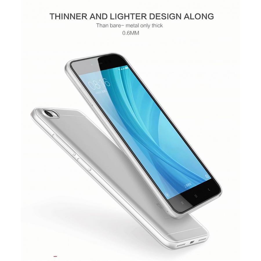 Ốp lưng dẻo dành cho Xiaomi Redmi Note 5A Ultra thin (trong suốt) - Hàng chính hãng