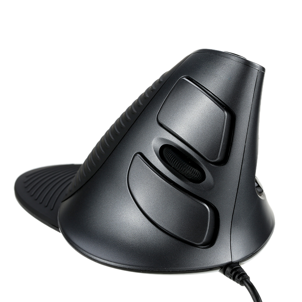 Chuột quang dọc Delux USB có dây Ergonomic có thể điều chỉnh 1600 DPI Các nút 5D với phần tựa tay có thể tháo rời