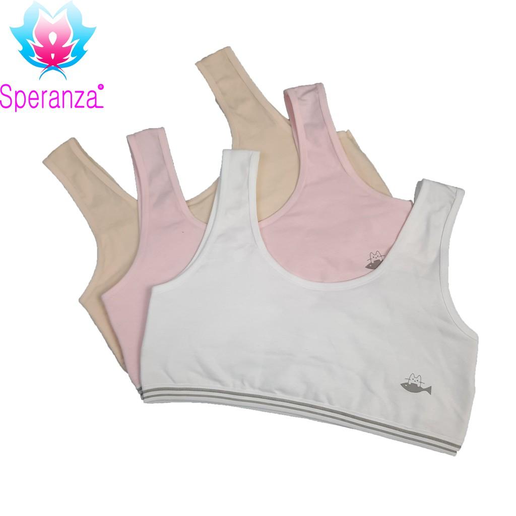 Áo Lá Nữ Sinh Cotton Speranza xinh xắn, Lớp Lót Dày Dặn Thấm Hút, Thoáng Mát Dành Cho Bé Gái Dưới 52kg SPAL039 SPAL037