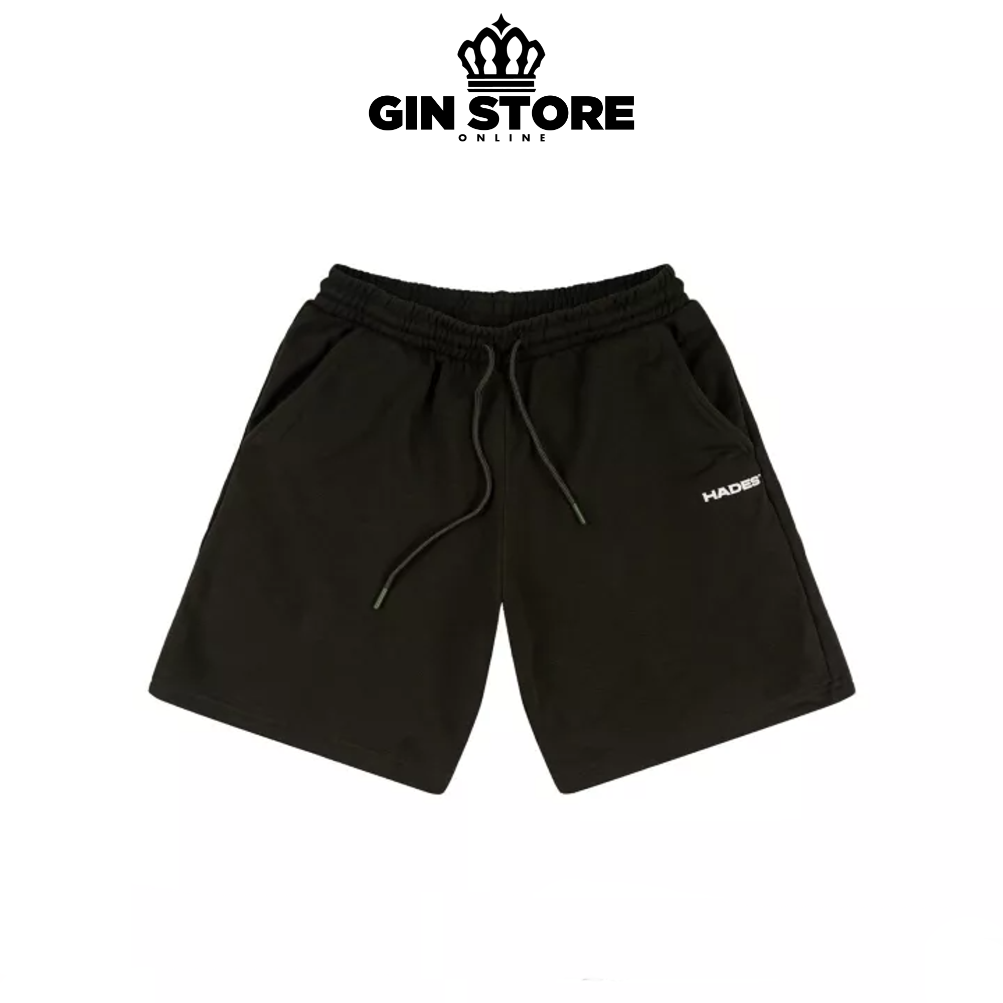 Quần short Hades basic local bran nam nữ , quần đùi bigsize form rộng unisex , oversize chấi liệu nỉ chân cua cao cấp - Gin store