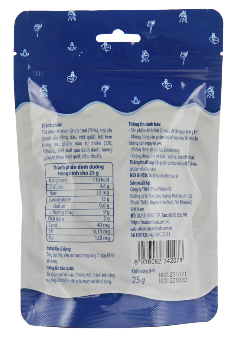 Sữa chua khô - Sữa chua sấy lạnh cho bé ăn dặm I-Yaua 05 vị túi_ từ 20-30.09